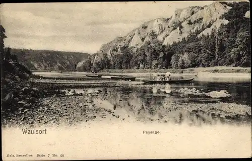 Ak Waulsort Hastière Wallonien Namur, Landschaft