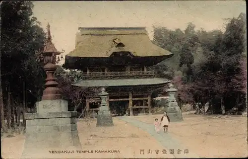 Ak Kamakura Präf Kanagawa Japan, Yengakuji Tempel