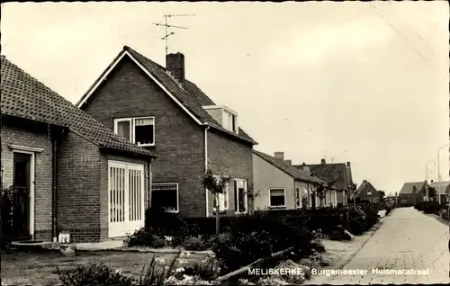 Ak Meliskerke Zeeland Niederlande, Burgemeester Huismanstraat