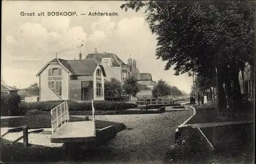 Ak Boskoop Alphen aan den Rijn Südholland Niederlande, Achterkade