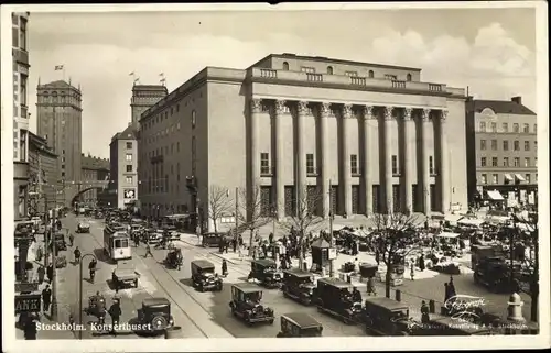 Ak Stockholm Schweden, Konserthuset, Blick auf das Konzerthaus