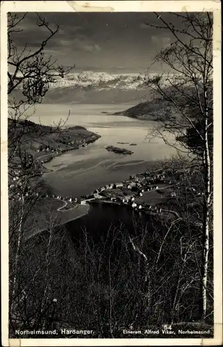 Ak Norheimsund Norwegen, Hardanger, Teilansicht