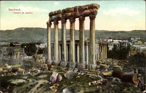 Ak Baalbek Libanon, Tempel des Jupiter