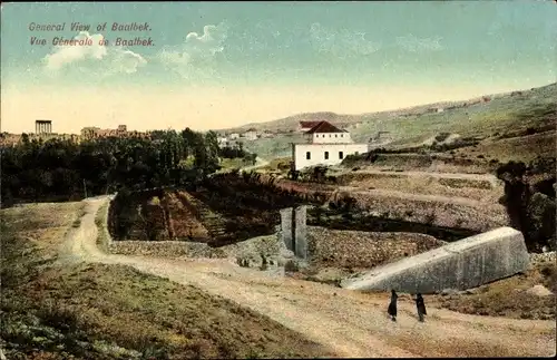 Ak Baalbeck Libanon, Gesamtansicht