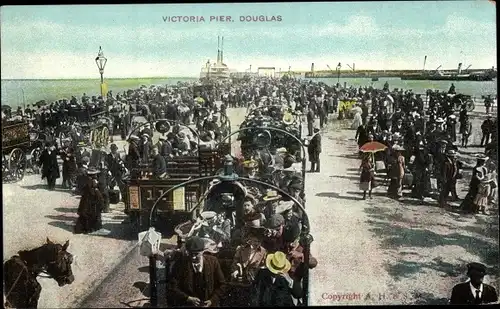 Ak Douglas Isle of Man, Victoria Pier