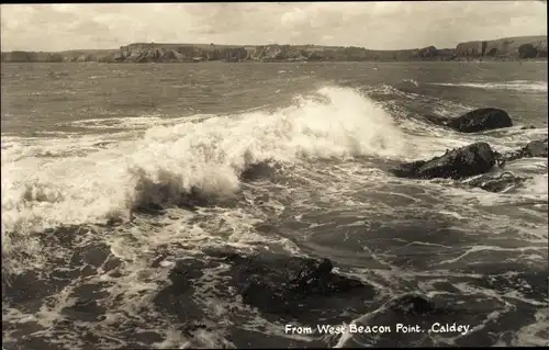 Ak Isle of Caldey Wales, West Beacon Point