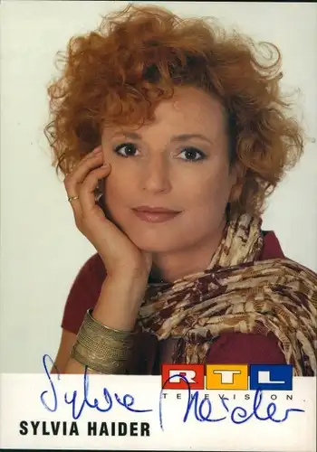 Ak Schauspielerin Sylvia Haider, RTL, Portrait, Autogramm