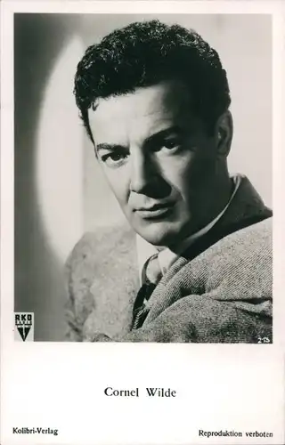 Ak Schauspieler Cornel Wilde, Portrait