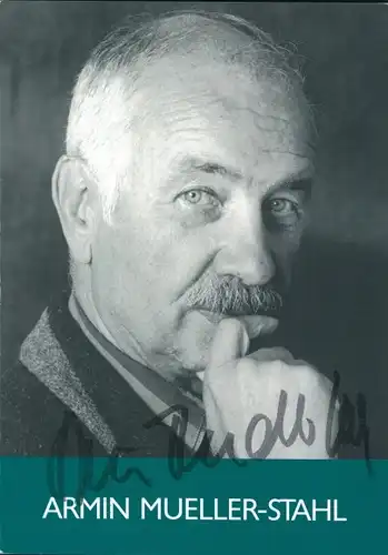 Ak Schauspieler Armin Mueller-Stahl, Portrait, Autogramm