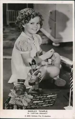 Ak Schauspielerin Shirley Temple in Captain January, Portrait, Spielzeug