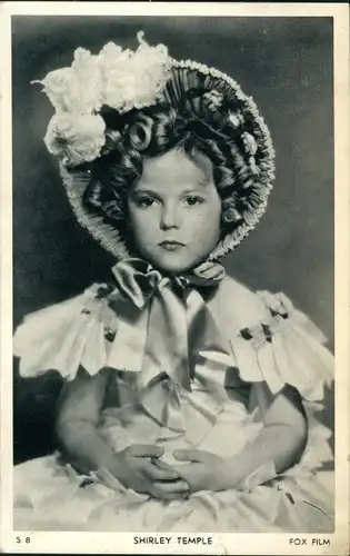 Ak Schauspielerin Shirley Temple, Portrait, Fox Film, S 8