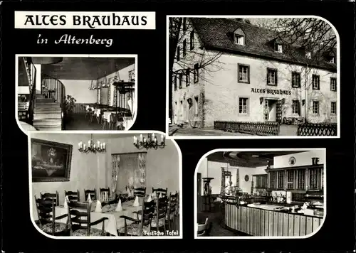 Ak Altenberg Odenthal Bergisches Land, Altes Brauhaus, Theke, Speiseraum, Treppenaufgang