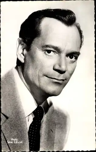 Ak Schauspieler Eddie Constantine, Portrait