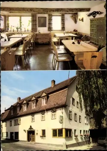 Ak Laudenbach am Main Unterfranken, Gasthaus Zur Krone