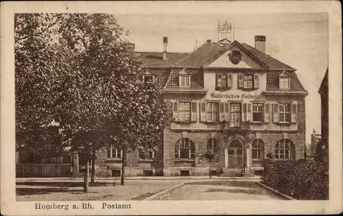 Ak Homberg am Rhein Duisburg im Ruhrgebiet, Postamt