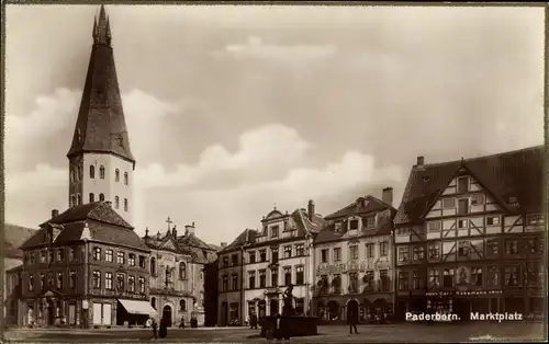 Ak Paderborn in Westfalen, Marktplatz