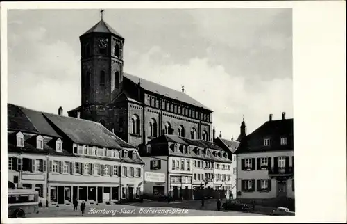 Ak Homburg in der Pfalz Saarland, Befreiungsplatz