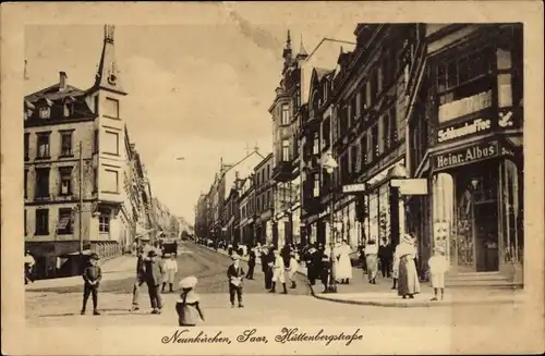 Ak Neunkirchen im Saarland, Hüttenbergstraße, Schlosskaffee