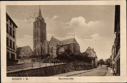 Ak Minden in Westfalen, Marienkirche