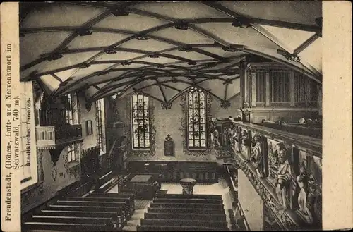 Ak Freudenstadt im Schwarzwald, Stadtkirche, Inneres, Altar