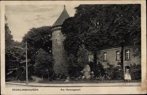 Ak Recklinghausen im Ruhrgebiet, Herzogswall