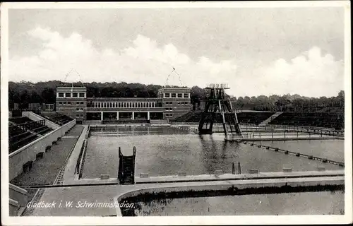 Ak Gladbeck im Ruhrgebiet Westfalen, Schwimmstadion