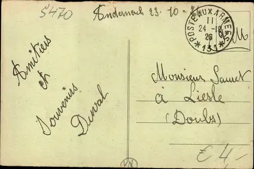 Ak Andernach am Rhein, Rheintor, Hotel Restaurant Rheinkrone