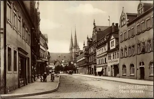 Ak Saalfeld an der Saale Thüringen, Obere Straße