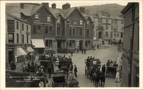 Ak Keswick Cumbria UK, Marktplatz