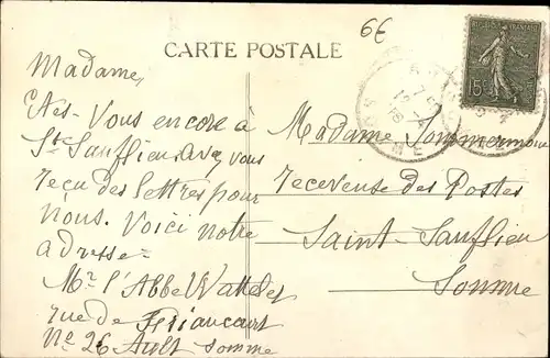 Ak Onival Ault Somme, Schloss, Eingang