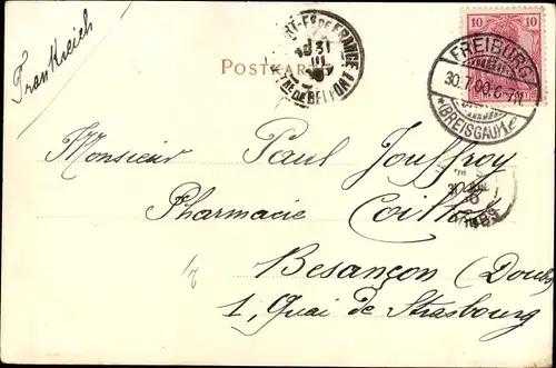 Ak Freiburg im Breisgau, Waldsee, Ruderboot