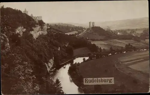 Foto Ak Bad Kösen Naumburg an der Saale, Rudelsburg