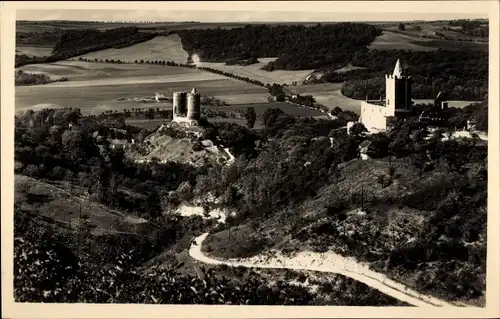 Ak Bad Kösen Naumburg an der Saale, Rudelsburg, Saaleck, Blick vom Kreipitzsch