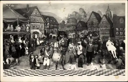 Ak Sonneberg in Thüringen, Spielzeugmuseum, Thüringer Kirmes, Weltausstellung Brüssel 1910