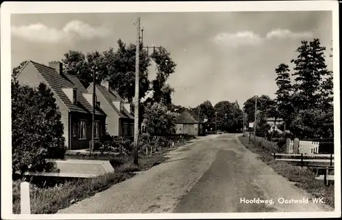 Foto Ak Oostwold Groningen Niederlande, Hoofdweg