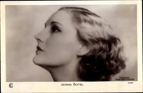 Ak Schauspielerin Jeanne Boitel, Profilansicht
