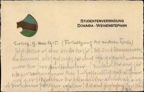 Studentika Ak Weihenstephan Freising in Oberbayern, Studentenverbindung Donaria