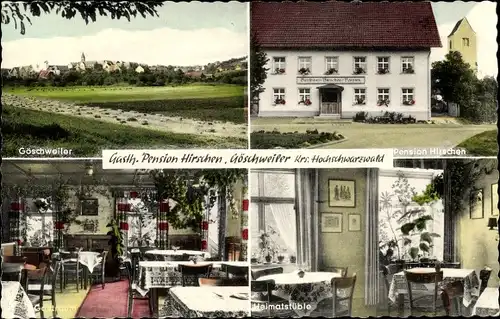 Ak Göschweiler Löffingen im Schwarzwald, Totale, Gasthof Hirschen