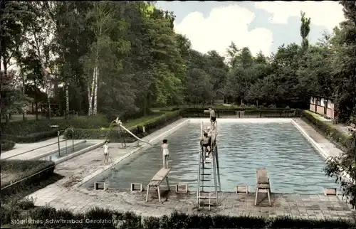 Ak Gerolzhofen in Unterfranken, Schwimmbad