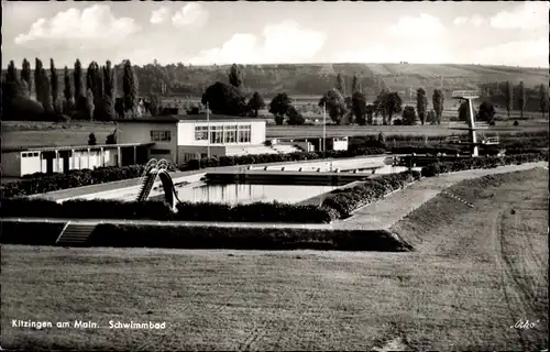 Ak Kitzingen in Mainfranken Bayern, Schwimmbad