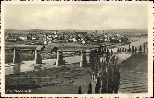 Ak Kitzingen in Mainfranken Bayern, Gesamtansicht