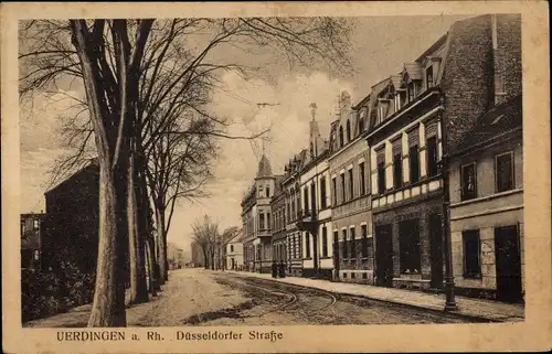 Ak Uerdingen Krefeld am Niederrhein, Düsseldorfer Straße