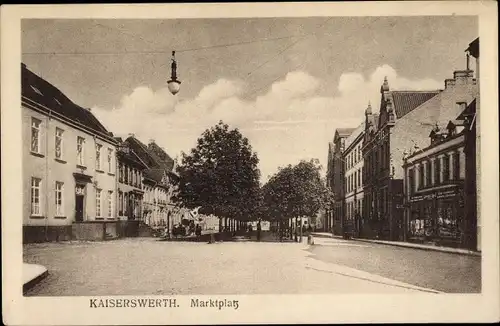 Ak Kaiserswerth Düsseldorf am Rhein, Marktplatz