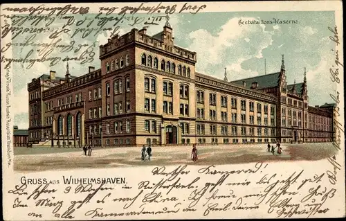 Litho Wilhelmshaven in Niedersachsen, Seebataillonskaserne