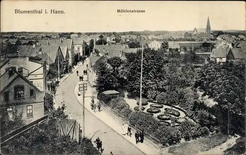Ak Blumenthal Hansestadt Bremen, Mühlenstraße