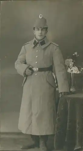 Kabinett Foto Deutscher Soldat in Uniform, Telegraphen Batl. Berlin, Portrait