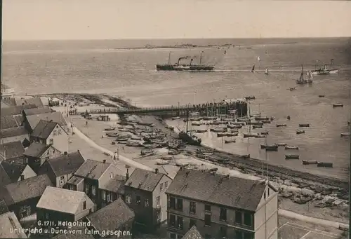 Foto Nordseeinsel Helgoland, Unterland und Düne