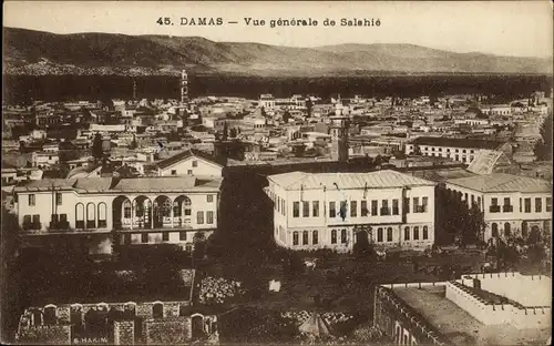 Ak Damaskus Damaskus Syrien, Gesamtansicht von Salshie