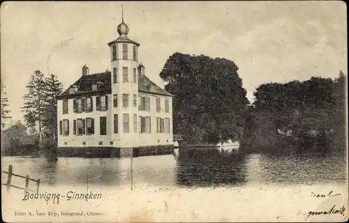 Ak Breda Nordbrabant Niederlande, Wasserschloss Bouvigne, Ginneken