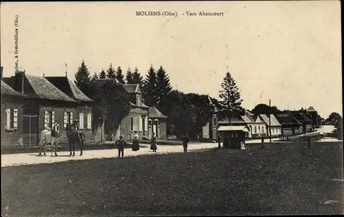 Ak Moliens-Oise, Richtung Abancourt